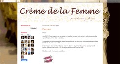 Desktop Screenshot of creme-delafemme.blogspot.com