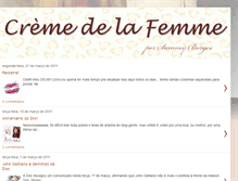 Tablet Screenshot of creme-delafemme.blogspot.com