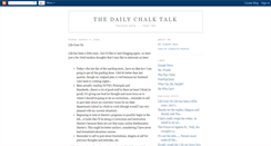 Desktop Screenshot of chalkytalk.blogspot.com