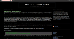 Desktop Screenshot of practicalsystemadmin.blogspot.com