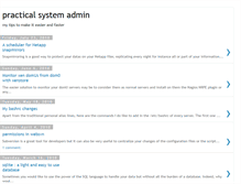Tablet Screenshot of practicalsystemadmin.blogspot.com