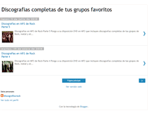 Tablet Screenshot of discografiasrockeros.blogspot.com