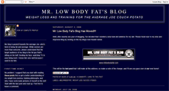 Desktop Screenshot of mrlowbodyfat.blogspot.com