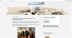 Desktop Screenshot of museumsanfernandovalley.blogspot.com