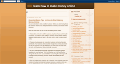 Desktop Screenshot of learnhowtomakemoneyonline.blogspot.com