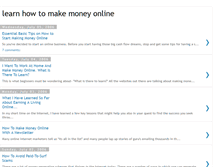 Tablet Screenshot of learnhowtomakemoneyonline.blogspot.com