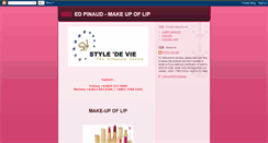 Desktop Screenshot of edpinaudcosmeticlip.blogspot.com