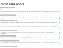 Tablet Screenshot of phssdance.blogspot.com