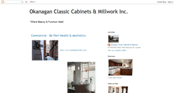 Desktop Screenshot of okanaganclassiccabinets.blogspot.com