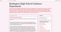 Desktop Screenshot of burlingtonhsguidance.blogspot.com