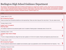 Tablet Screenshot of burlingtonhsguidance.blogspot.com