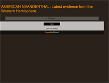 Tablet Screenshot of americanneanderthals.blogspot.com