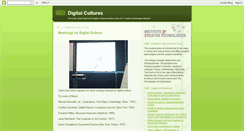 Desktop Screenshot of digitalculturesmodule.blogspot.com