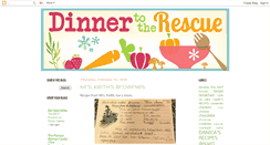 Desktop Screenshot of dinnertotherescue.blogspot.com