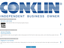 Tablet Screenshot of conklinproducts.blogspot.com