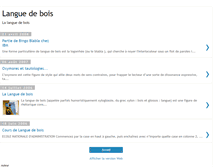 Tablet Screenshot of langue-de-bois.blogspot.com