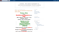 Desktop Screenshot of coopeducadorespopulares.blogspot.com