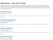 Tablet Screenshot of mormonism-factoverfiction.blogspot.com