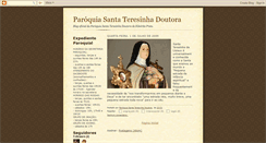 Desktop Screenshot of paroquiasantateresinhadoutora.blogspot.com