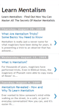 Mobile Screenshot of learn-mentalism-now.blogspot.com