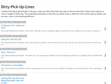 Tablet Screenshot of dirty-pick-up-lines.blogspot.com