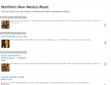 Tablet Screenshot of northernnewmexicomusic.blogspot.com