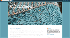 Desktop Screenshot of knitsanctuary.blogspot.com