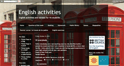 Desktop Screenshot of englishactivitiesathome.blogspot.com