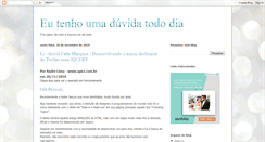 Desktop Screenshot of estou-com-duvida.blogspot.com