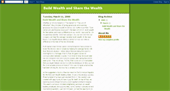 Desktop Screenshot of buildwealthandsharethewealth.blogspot.com