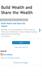 Mobile Screenshot of buildwealthandsharethewealth.blogspot.com