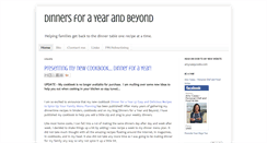 Desktop Screenshot of dinnersforayear.blogspot.com