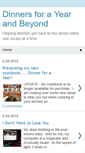 Mobile Screenshot of dinnersforayear.blogspot.com