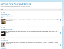 Tablet Screenshot of dinnersforayear.blogspot.com