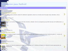 Tablet Screenshot of aplicacionesdroid.blogspot.com