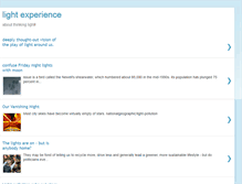 Tablet Screenshot of lightexperience.blogspot.com