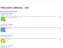Tablet Screenshot of percusion-corporal-dvd.blogspot.com