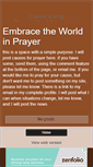 Mobile Screenshot of embracetheworldinprayer.blogspot.com