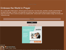 Tablet Screenshot of embracetheworldinprayer.blogspot.com