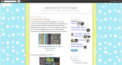 Desktop Screenshot of imaddictedtoscrap.blogspot.com