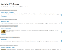 Tablet Screenshot of imaddictedtoscrap.blogspot.com