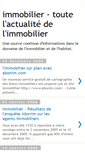 Mobile Screenshot of leblogdelimmobilier.blogspot.com