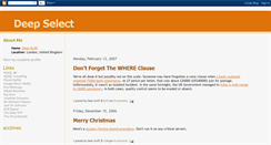 Desktop Screenshot of deepselect.blogspot.com