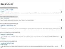 Tablet Screenshot of deepselect.blogspot.com