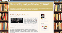 Desktop Screenshot of humanrightsopenwindow.blogspot.com