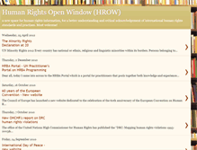 Tablet Screenshot of humanrightsopenwindow.blogspot.com