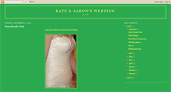 Desktop Screenshot of kateaaronwedding.blogspot.com