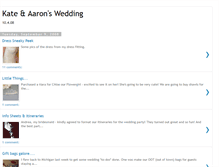 Tablet Screenshot of kateaaronwedding.blogspot.com