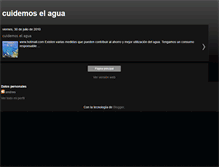 Tablet Screenshot of cuidemoselagua9.blogspot.com
