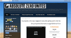 Desktop Screenshot of absolutezerounites.blogspot.com